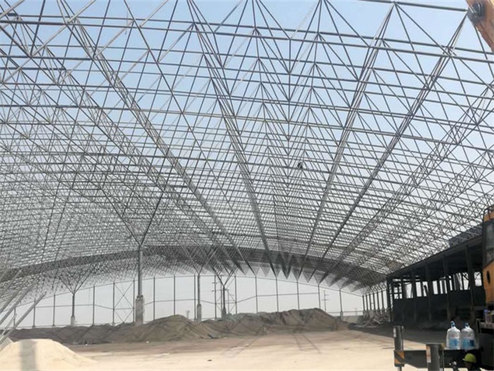 资阳钢厂料仓网架工程